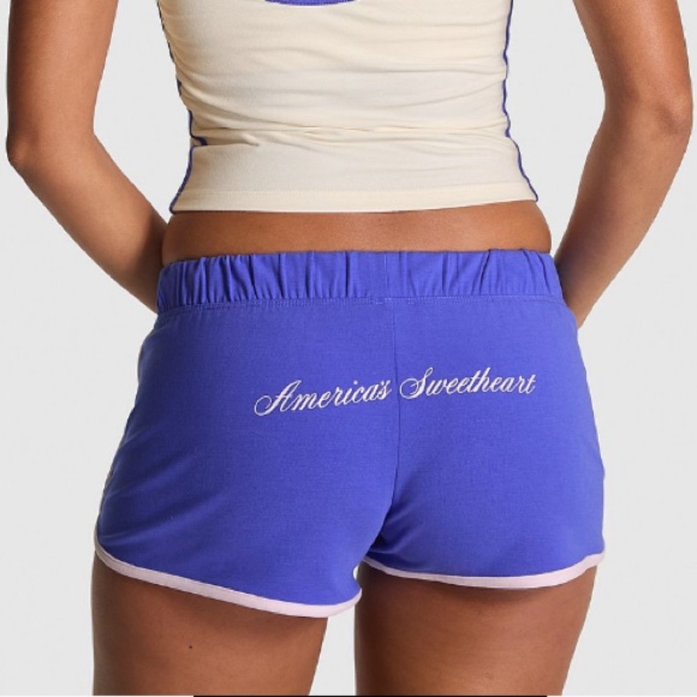 🔥VS Pink Cotton Modal Micro Shorts sz L NWT